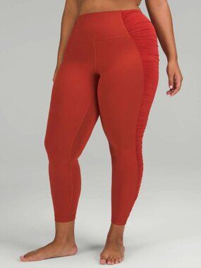*Lululemon* Align High-Rise Leggings in "Cayenne" color - RUCHED - size 4
